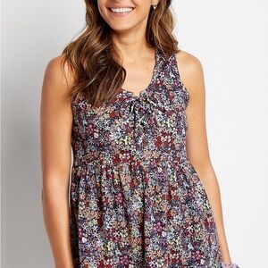 Maurices Multicolor Floral Blouse